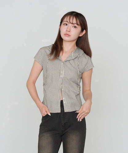 食品檢查緊身襯衫