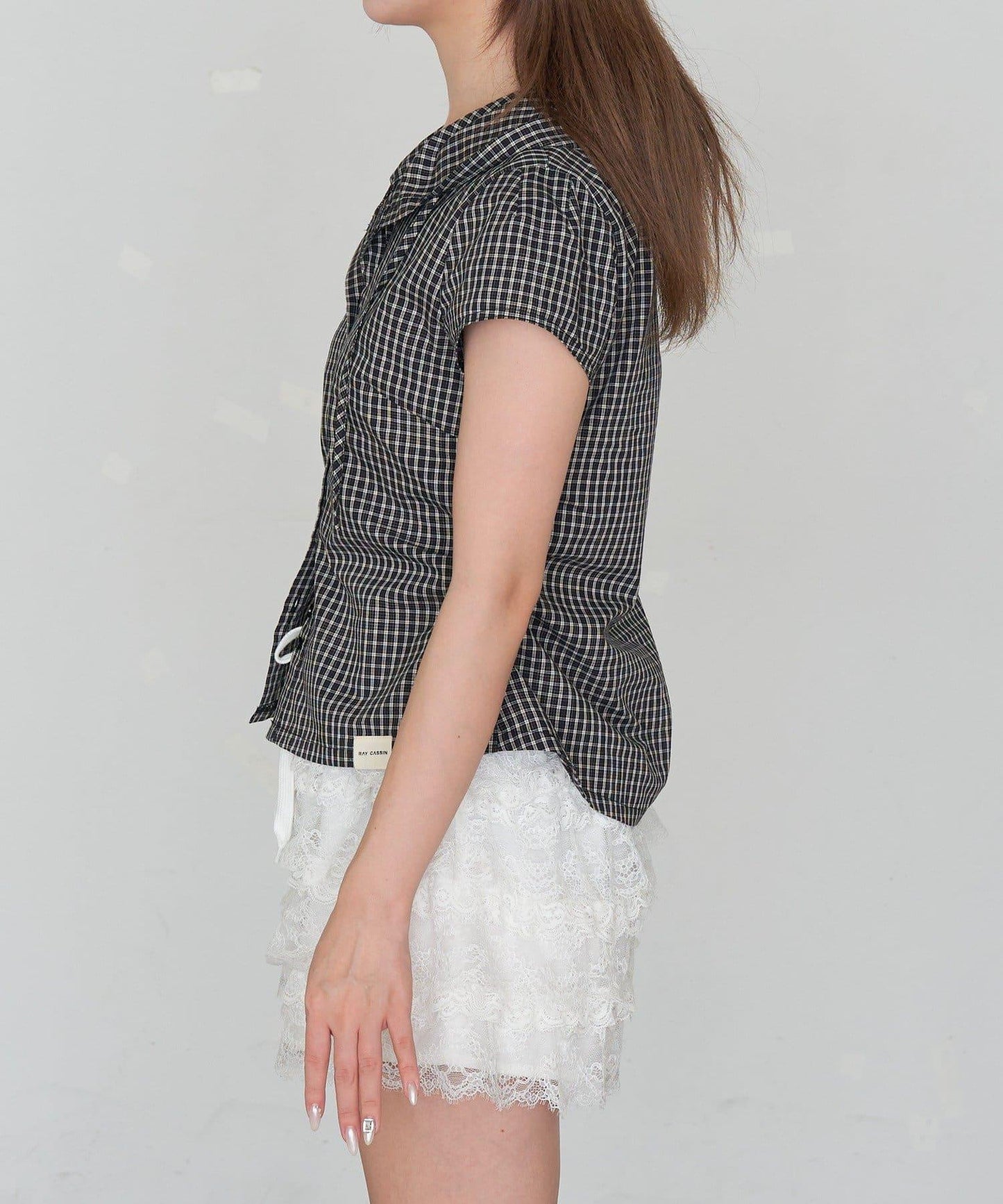 食品檢查緊身襯衫