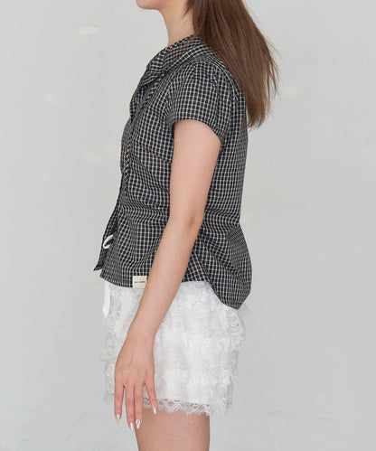 食品檢查緊身襯衫