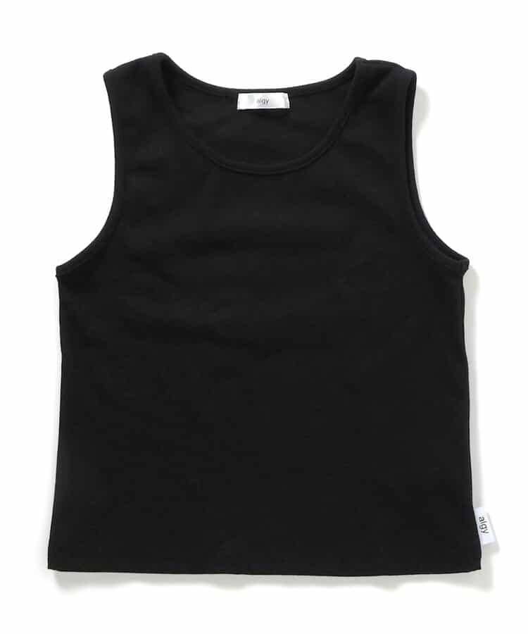 大理石紗線T恤和背心套裝