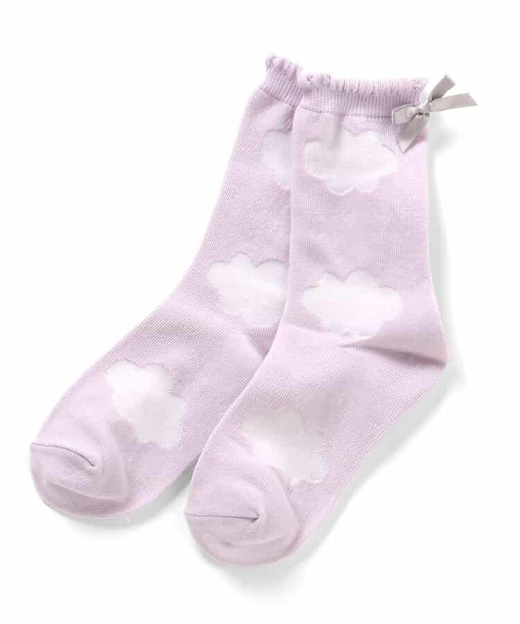 3P套裝 總花紋透明長襪