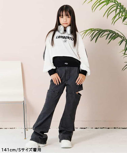 短款長袖T恤&背心套裝