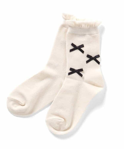 3P套裝 蝴蝶結襪