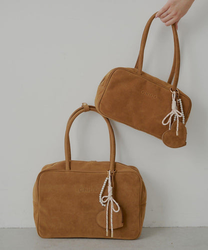 【2尺寸】帶吊墜的方形波士頓包