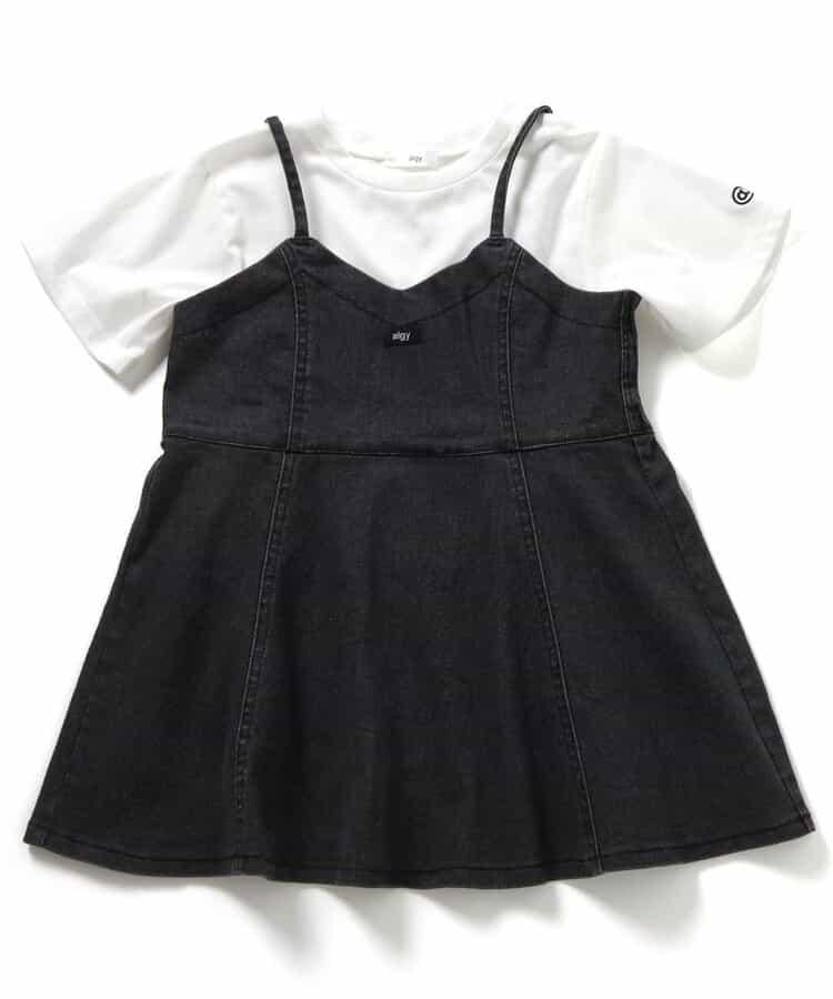 牛仔背心＆T恤套裝