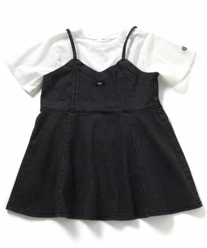 牛仔背心＆T恤套裝