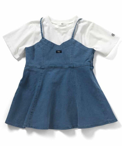 牛仔背心＆T恤套裝