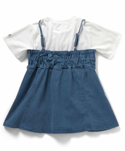 牛仔背心＆T恤套裝