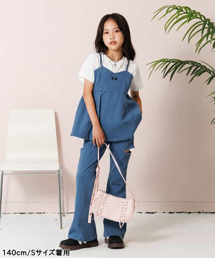 牛仔背心＆T恤套裝