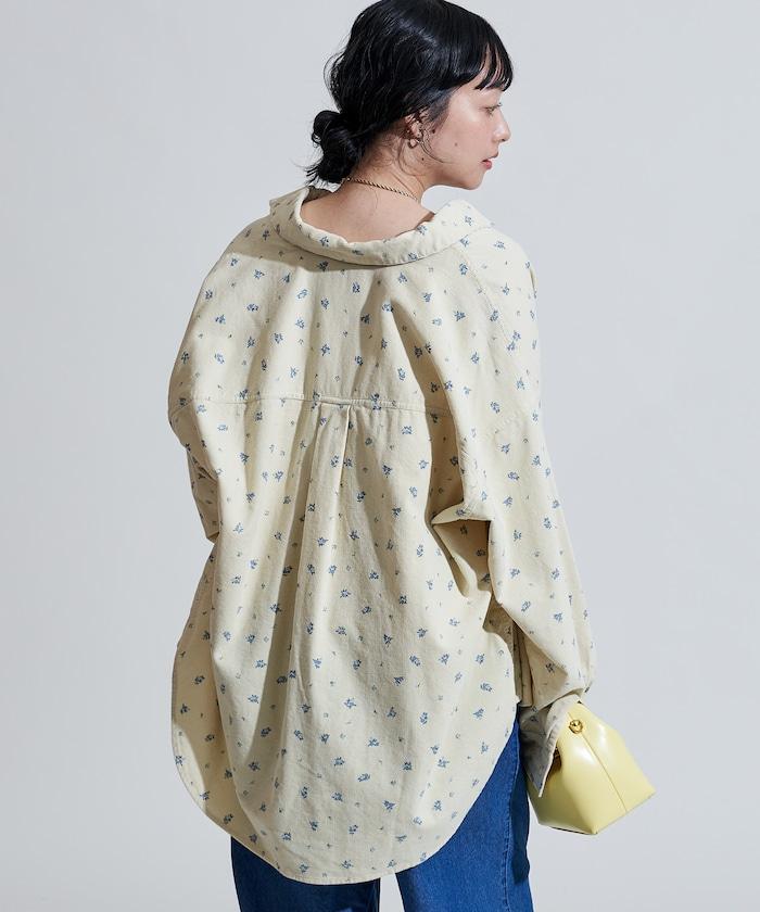 鄉村風格燈花圖案燈花布襯衫＜可搭配套裝＞