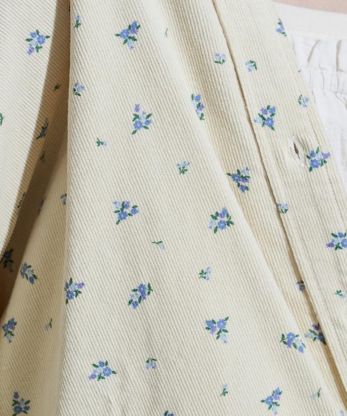 鄉村風格燈花圖案燈花布襯衫＜可搭配套裝＞