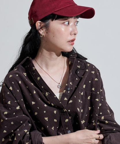 鄉村風格燈花圖案燈花布襯衫＜可搭配套裝＞