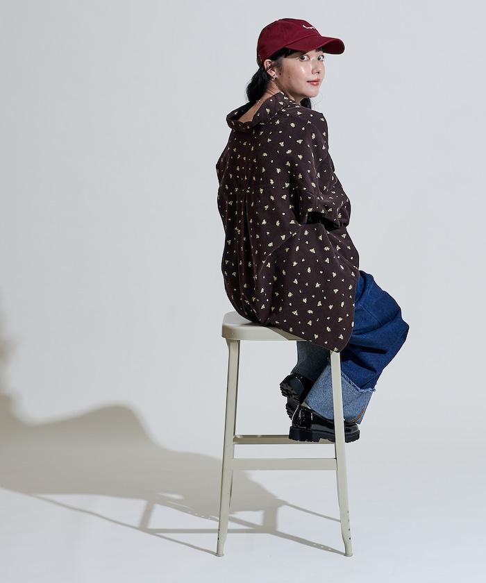 鄉村風格燈花圖案燈花布襯衫＜可搭配套裝＞