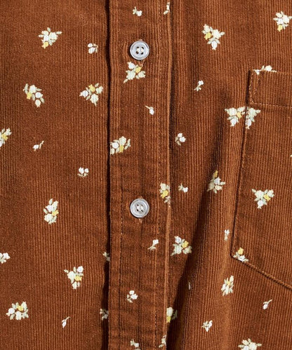 鄉村風格燈花圖案燈花布襯衫＜可搭配套裝＞