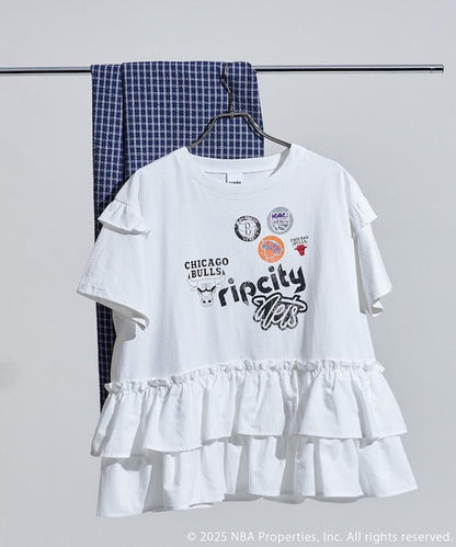 NBA印花拼接長款T恤