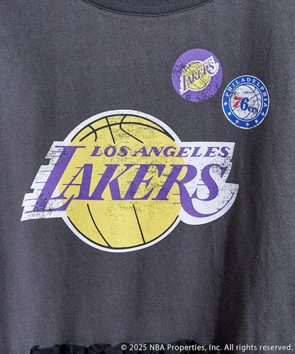 NBA印花拼接長款T恤