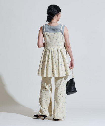 鄉村風格 燈芯絨 背心吊帶衫＜套裝搭配款＞