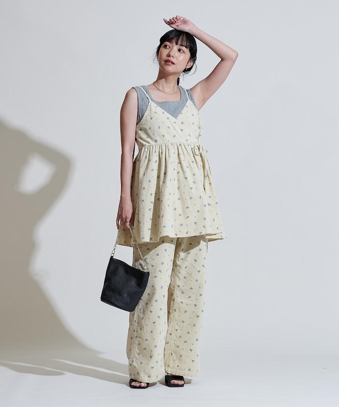 鄉村風格 燈芯絨 背心吊帶衫＜套裝搭配款＞