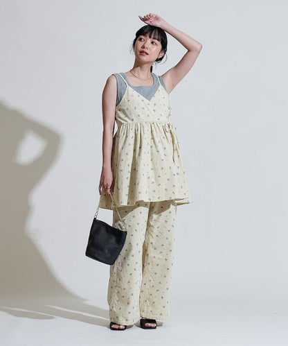 鄉村風格 燈芯絨 背心吊帶衫＜套裝搭配款＞