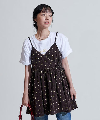 鄉村風格 燈芯絨 背心吊帶衫＜套裝搭配款＞