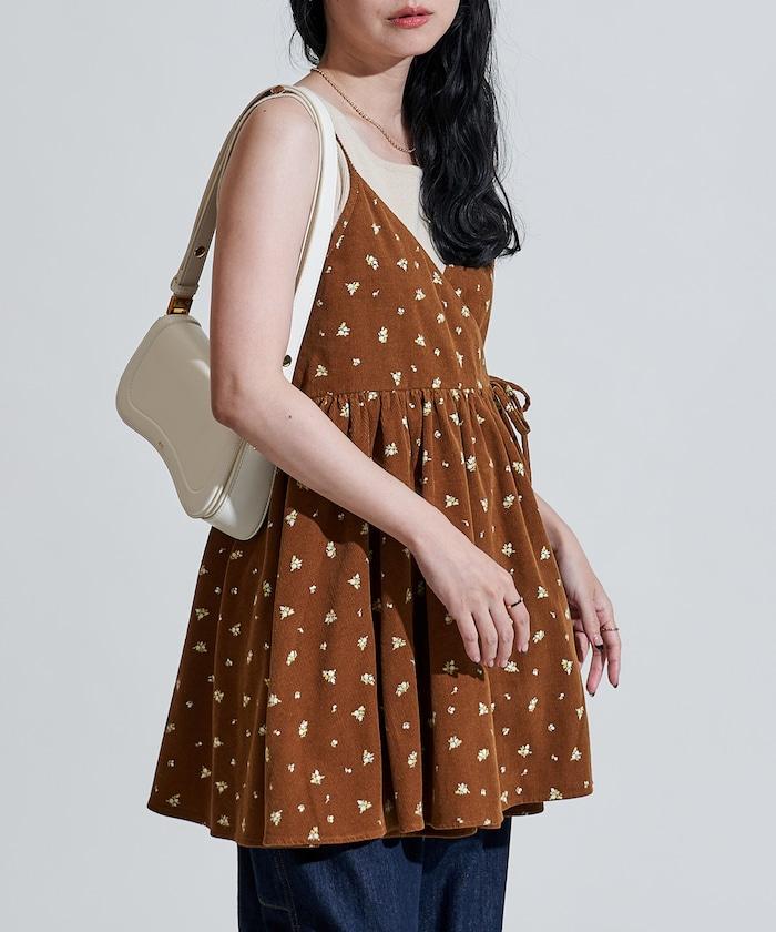 鄉村風格 燈芯絨 背心吊帶衫＜套裝搭配款＞