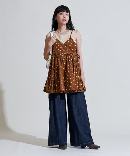 鄉村風格 燈芯絨 背心吊帶衫＜套裝搭配款＞