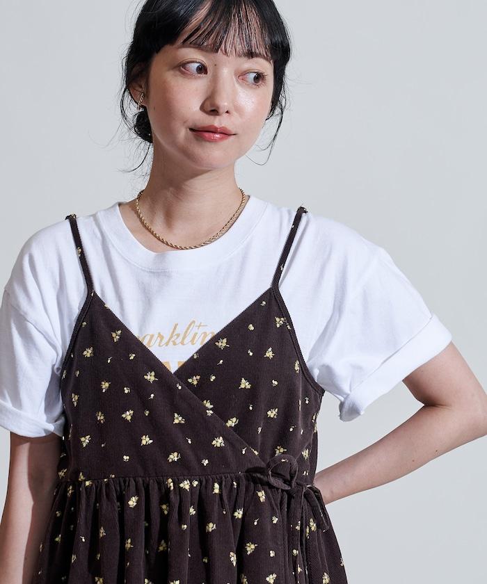 鄉村風格 燈芯絨 背心吊帶衫＜套裝搭配款＞