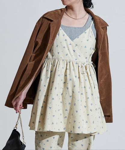 鄉村風格 燈芯絨 背心吊帶衫＜套裝搭配款＞