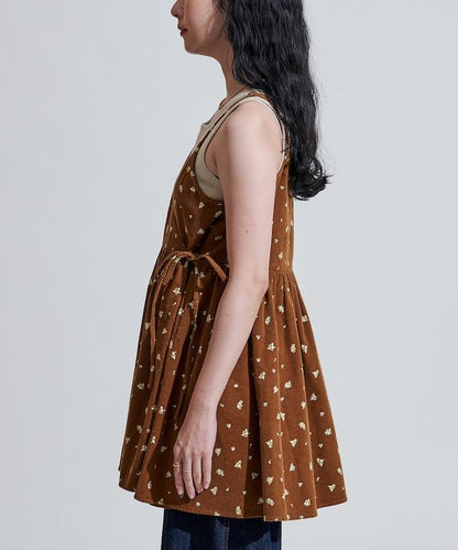 鄉村風格 燈芯絨 背心吊帶衫＜套裝搭配款＞