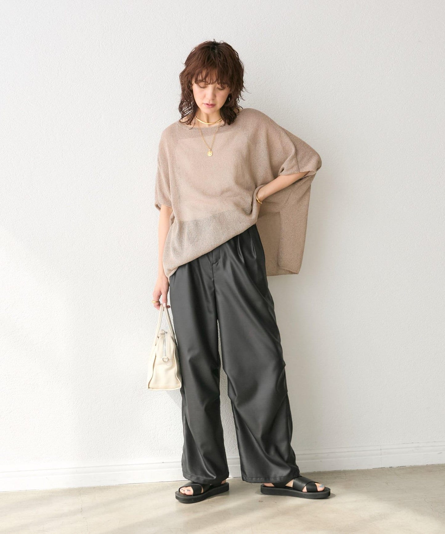 【清爽易穿】紙質雨披針織衫