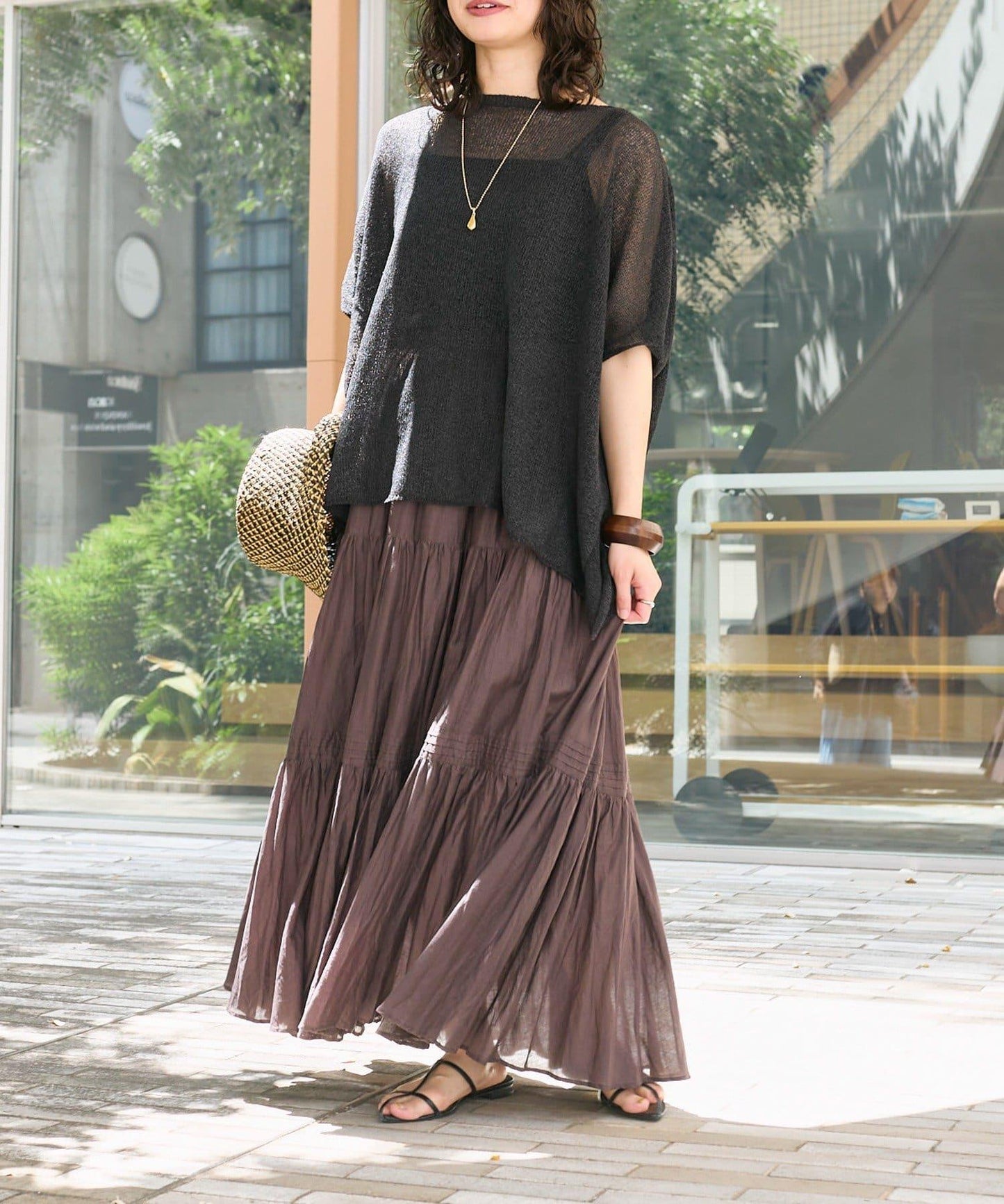 【清爽易穿】紙質雨披針織衫