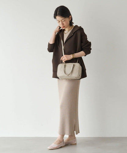 收縮皮革2WAY迷你波士頓包