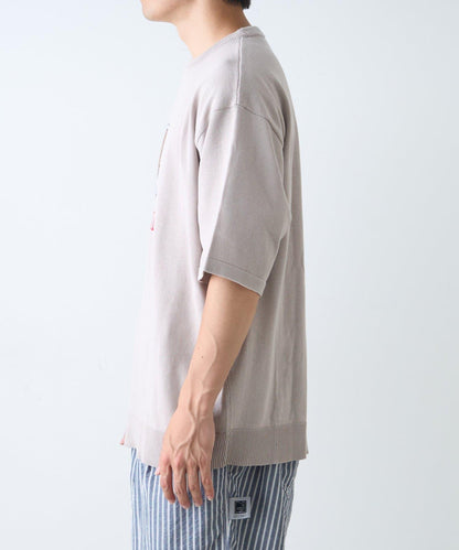 【男女通用】動物紋狗夏季針織半袖T恤