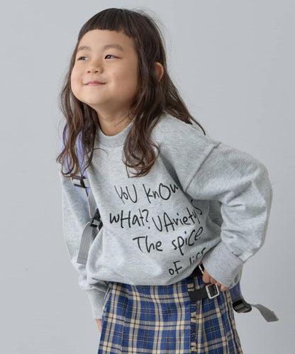 【CIAOPANIC TYPY】【KIDS】刺繡Logo寬鬆衛衣