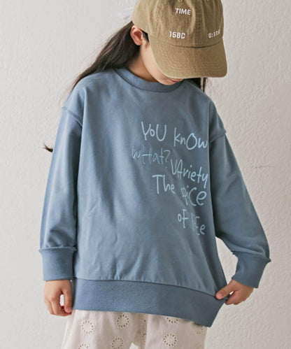 【CIAOPANIC TYPY】【KIDS】刺繡Logo寬鬆衛衣