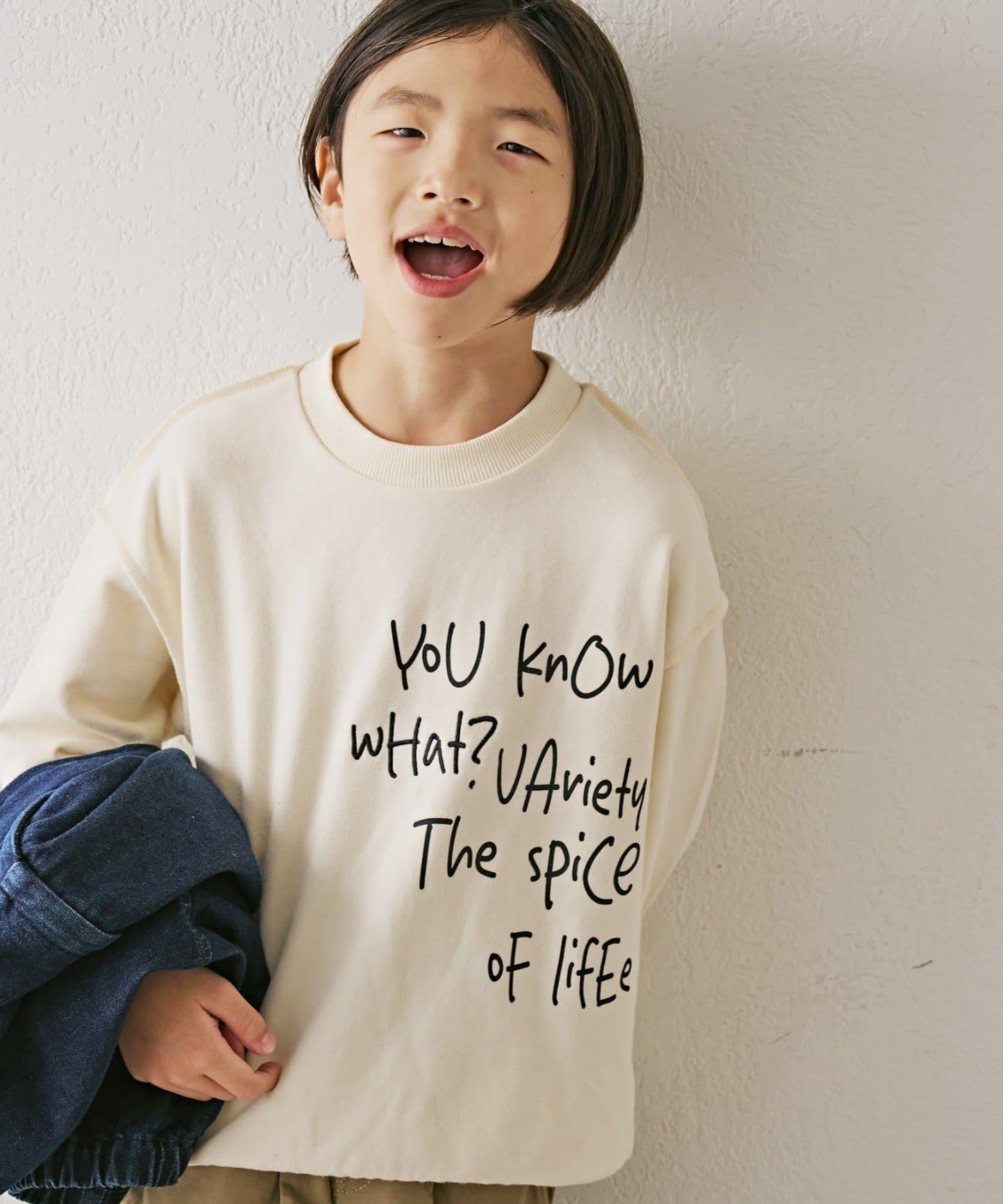 【CIAOPANIC TYPY】【KIDS】刺繡Logo寬鬆衛衣