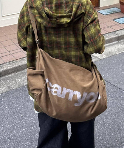 【男女通用】帆布波士頓鼓包