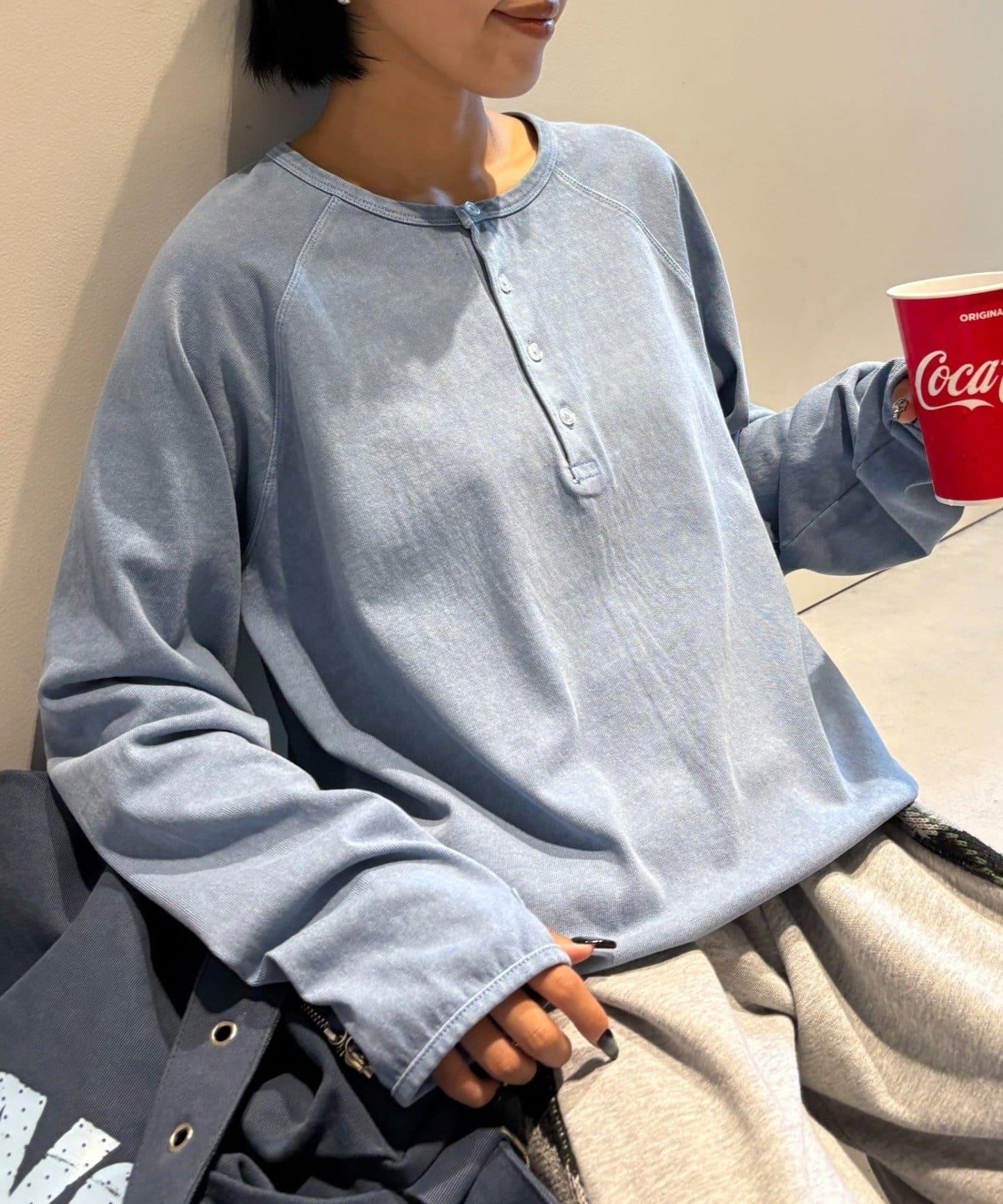 【男女通用】顏料半開領T恤