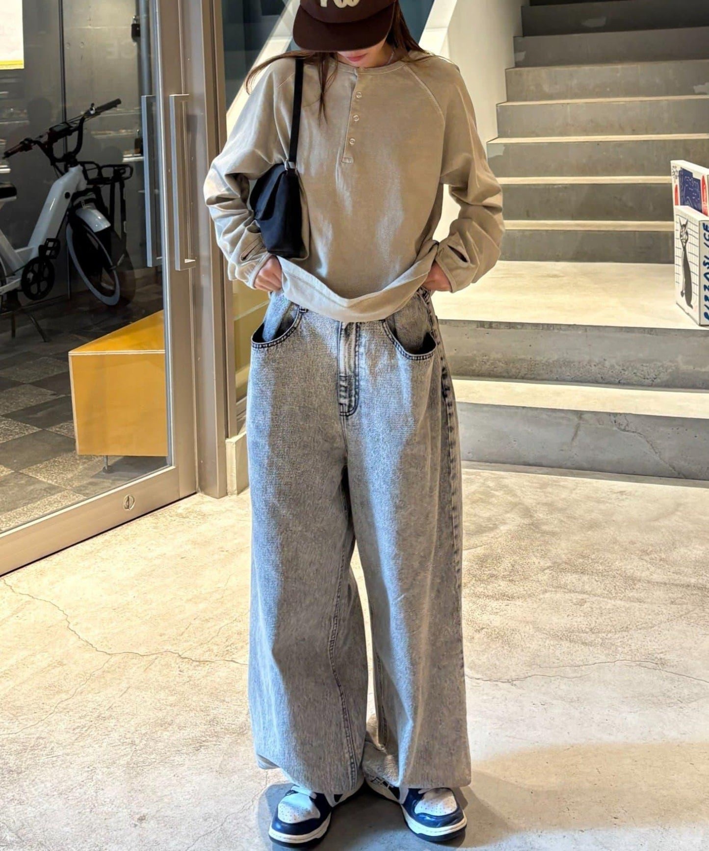 【男女通用】顏料半開領T恤