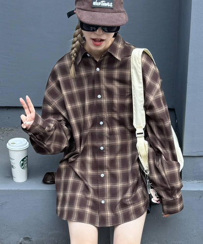 【男女通用】寬鬆剪裁常規領款多色襯衫