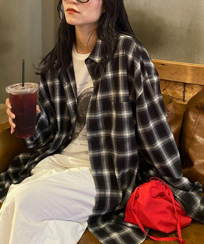 【男女通用】寬鬆剪裁常規領款多色襯衫