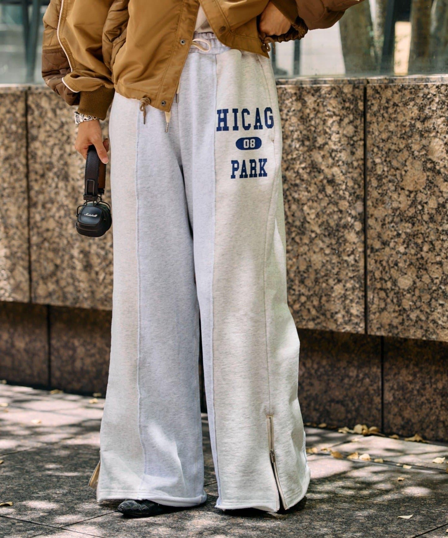 etsinta改良款拉鍊喇叭褲