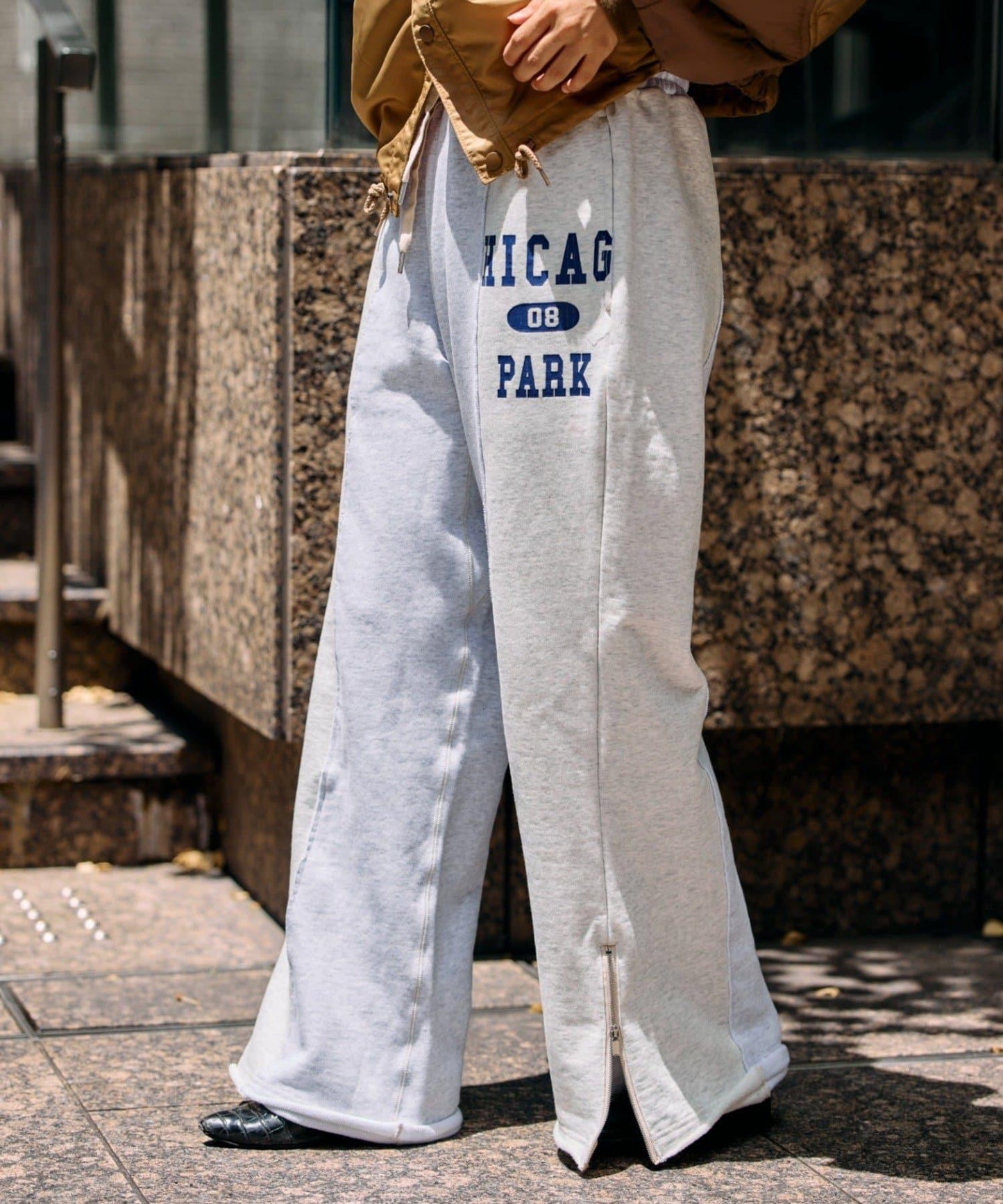 etsinta改良款拉鍊喇叭褲