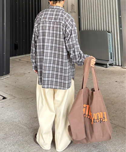 【CIAOPANIC TYPY】【UNISEX】熱貼合錐形休閒褲