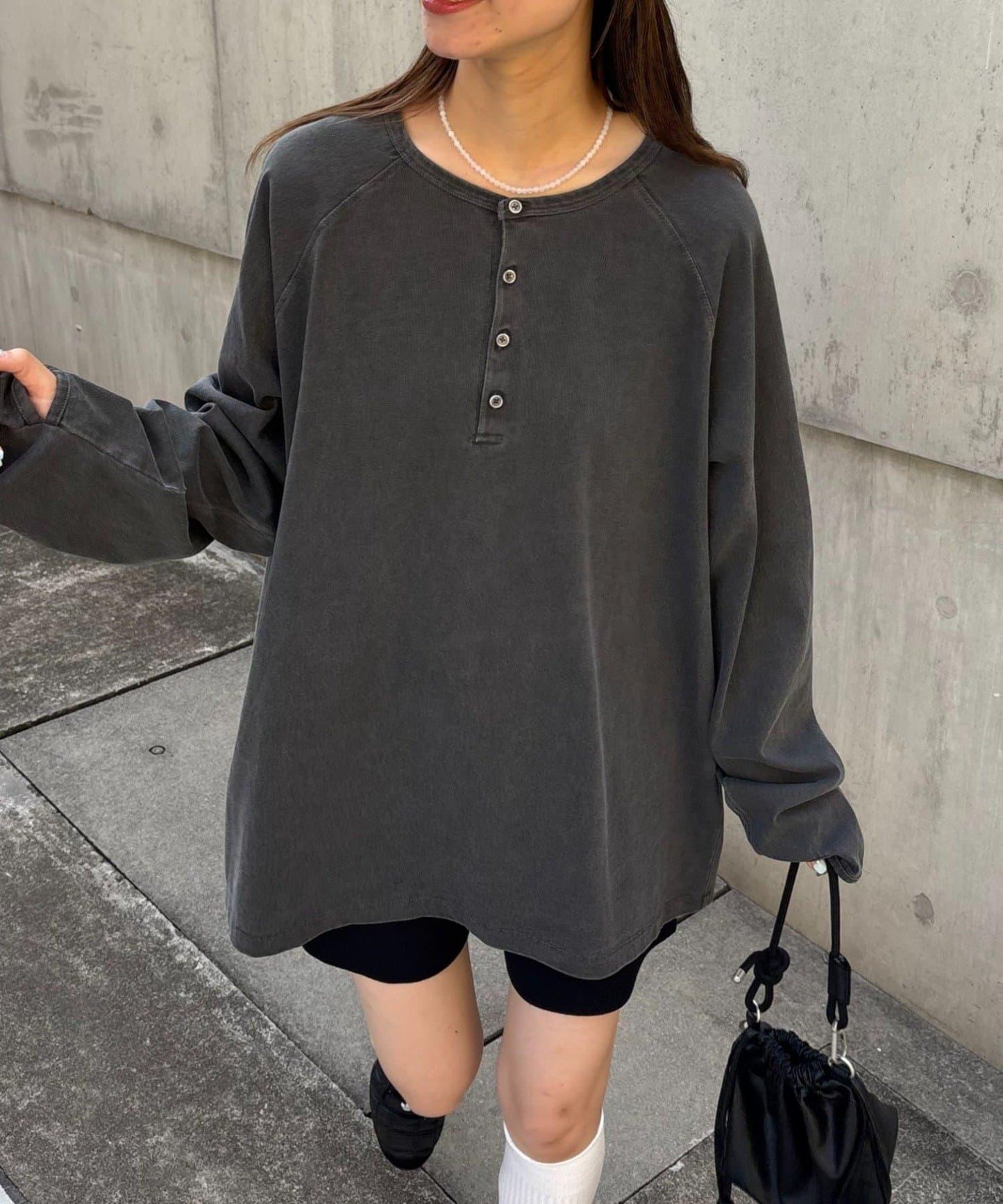 【男女通用】顏料半開領T恤