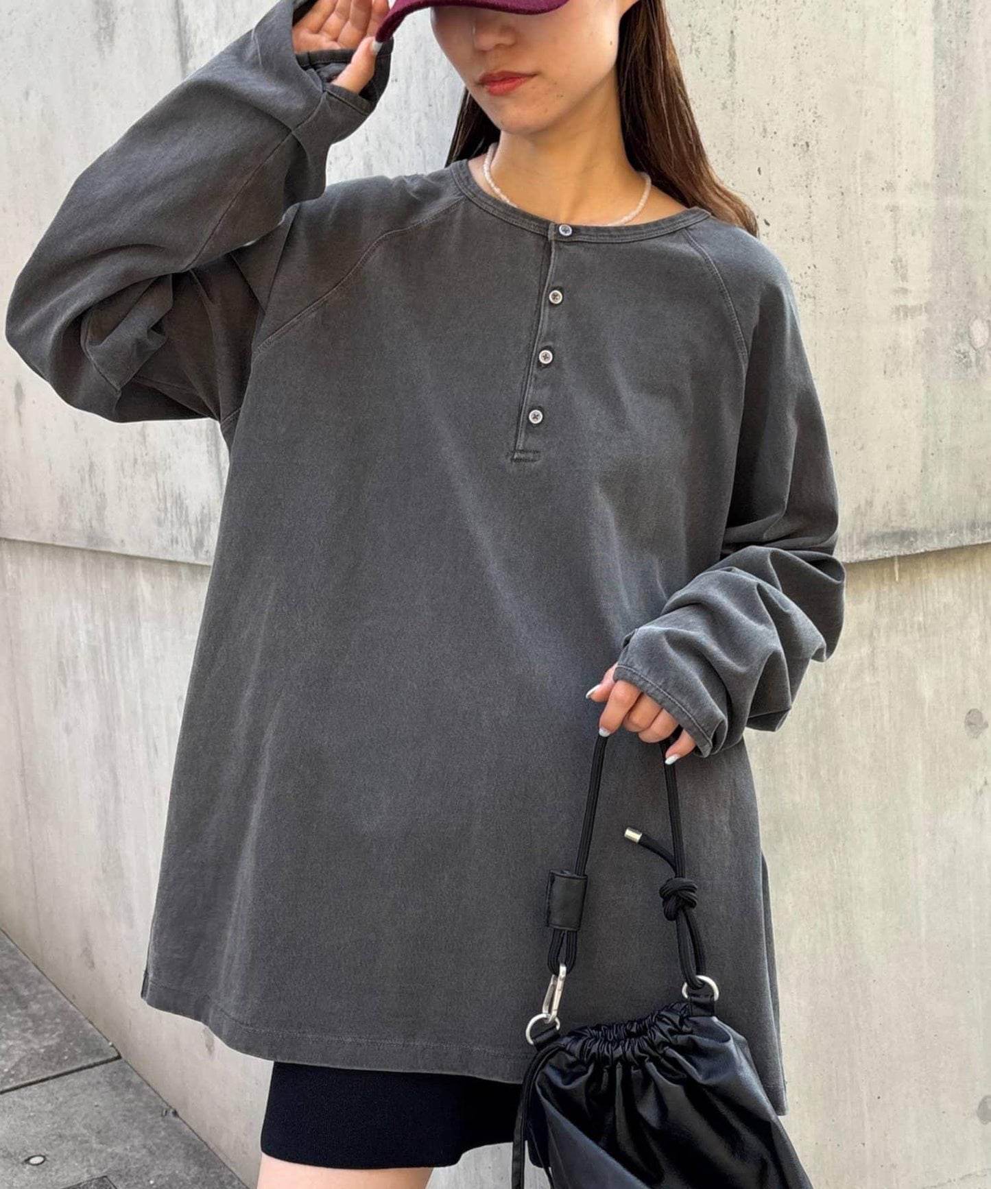 【男女通用】顏料半開領T恤