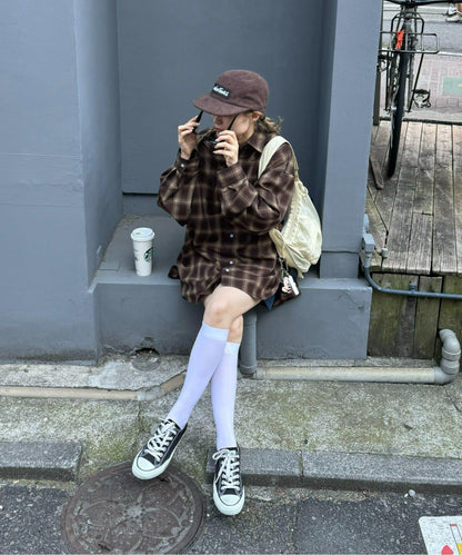 【男女通用】寬鬆剪裁常規領款多色襯衫