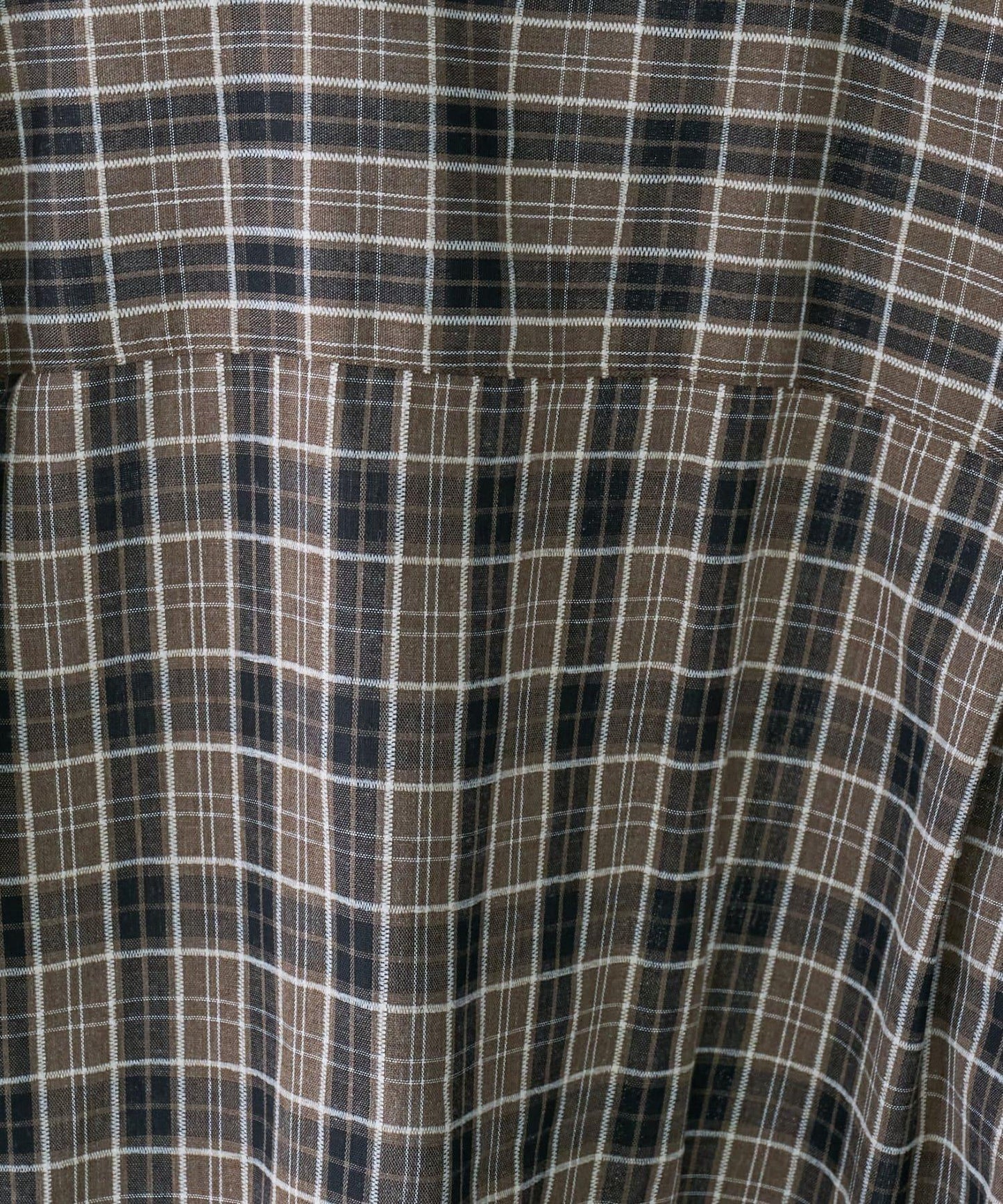 【男女通用】商場混紡長袖格子襯衫