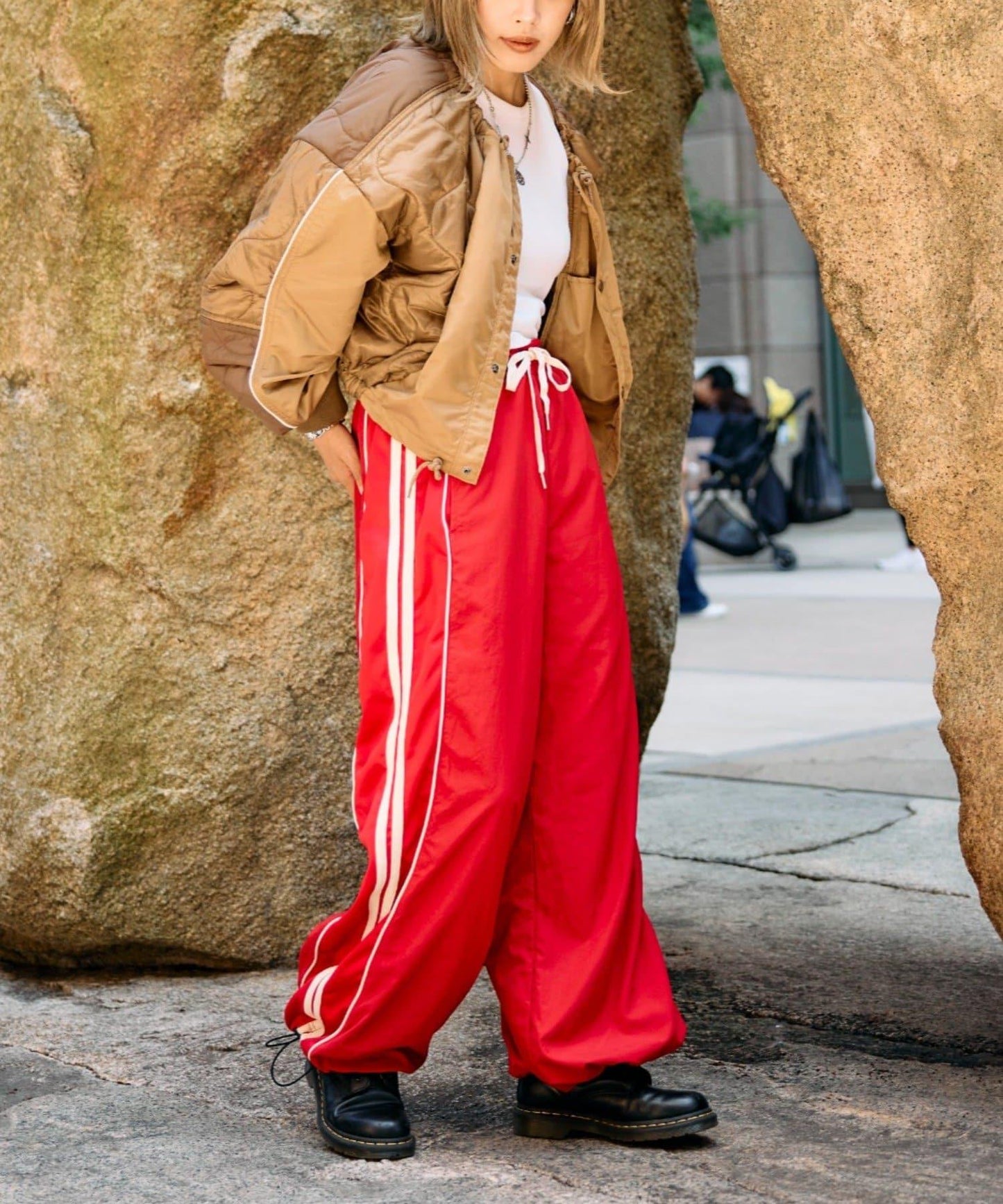 etsinta改良版寬鬆針織褲