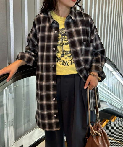 【男女通用】寬鬆剪裁常規領款多色襯衫